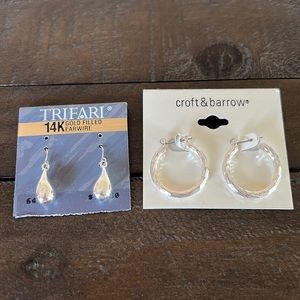 Croft and Barrow and Trifari Earrings